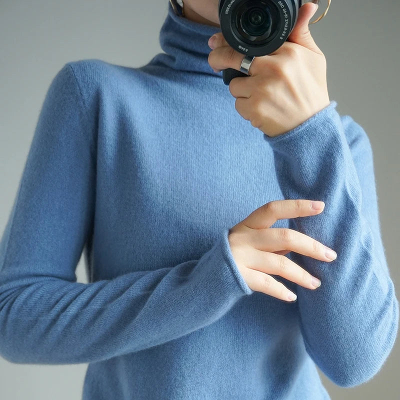 Isolde Wool Turtleneck Jumper