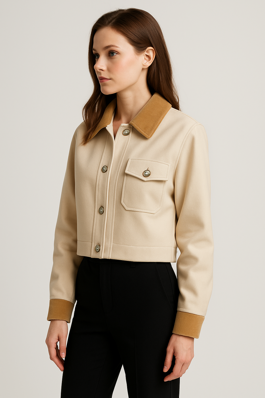 Camille High-Waist Pencil Trousers