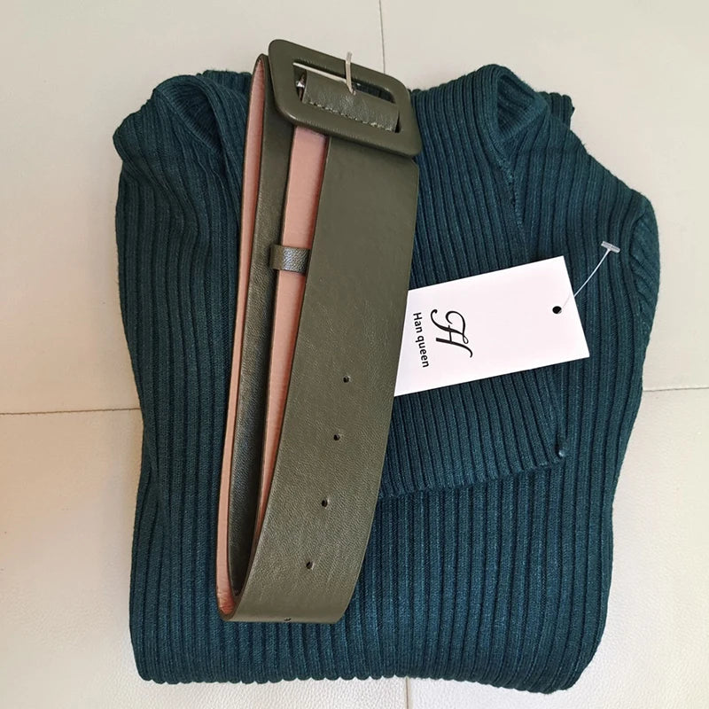 Isadora Belted Knit Dress