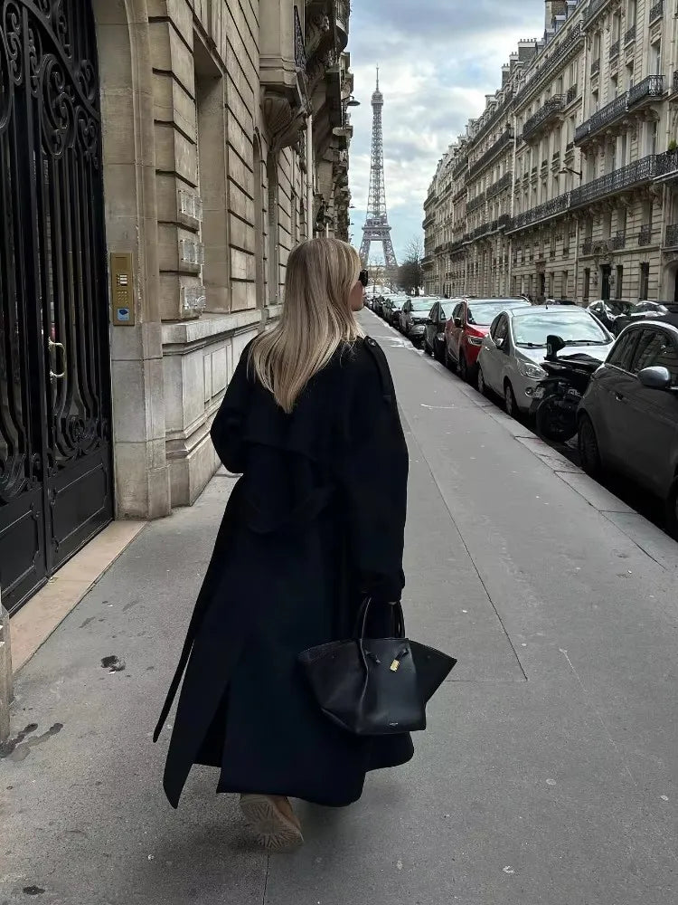 Élodie Long Wool Blend Coat