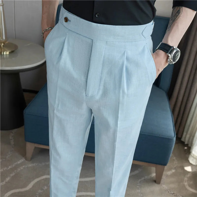 LinenEdge Smart Suit Trousers