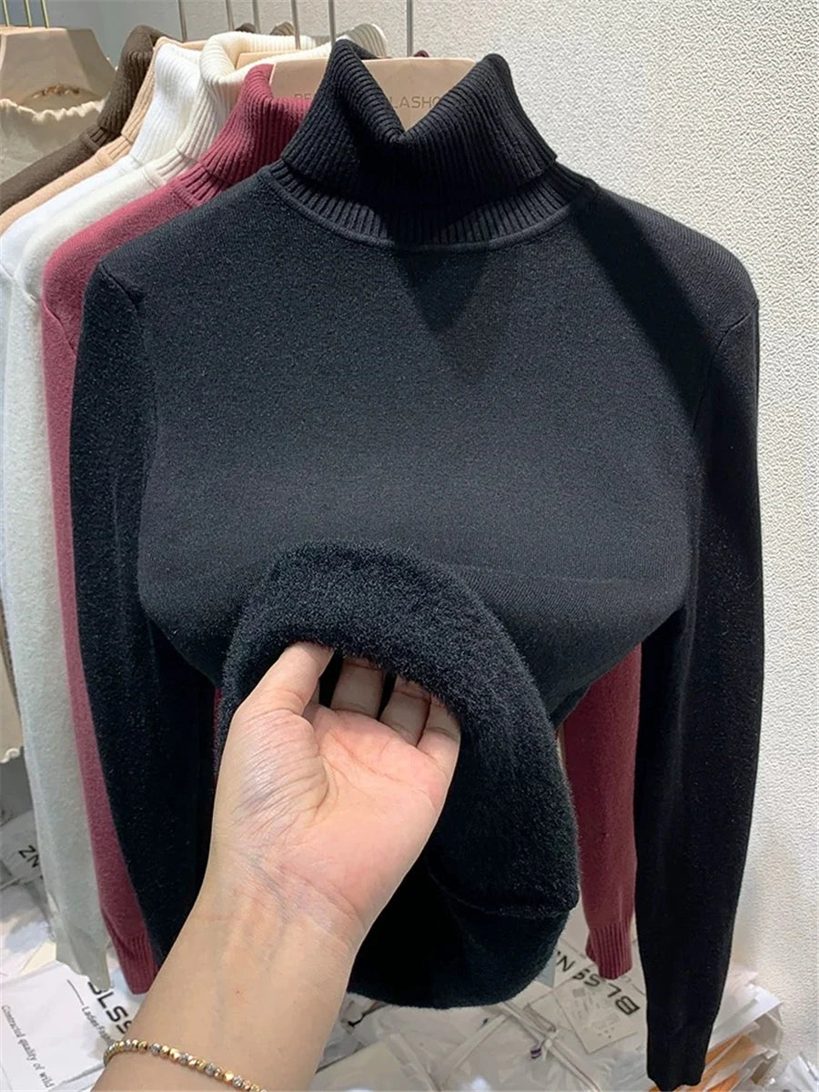 Amélie Velvet Knit Turtleneck