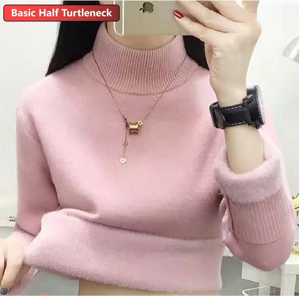 Amélie Velvet Knit Turtleneck