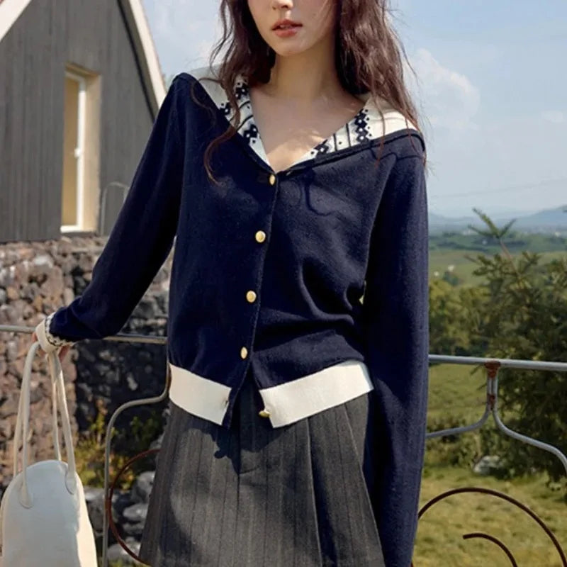 Evelyn Knit Sailor Cardigan