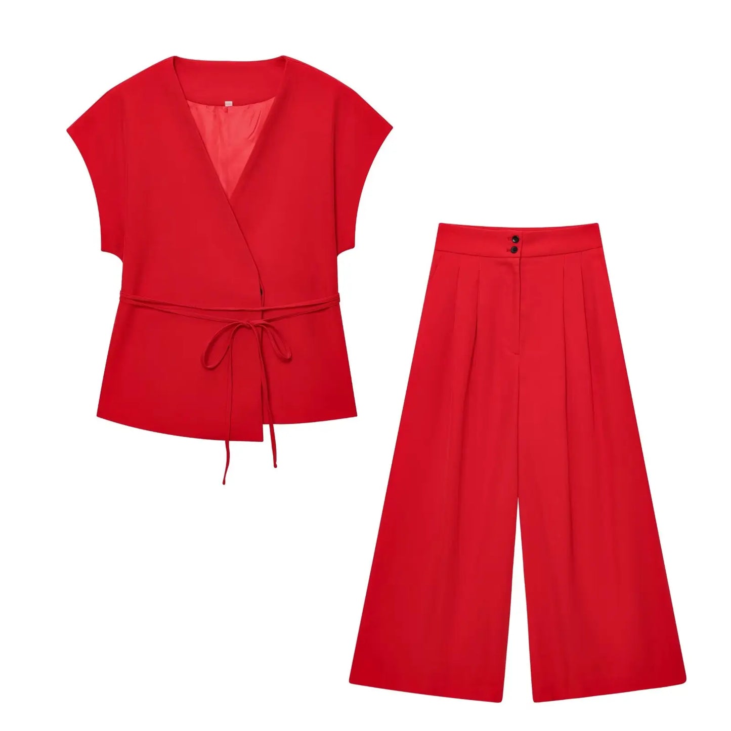 Amélie Satin Wide-Leg Jumpsuit