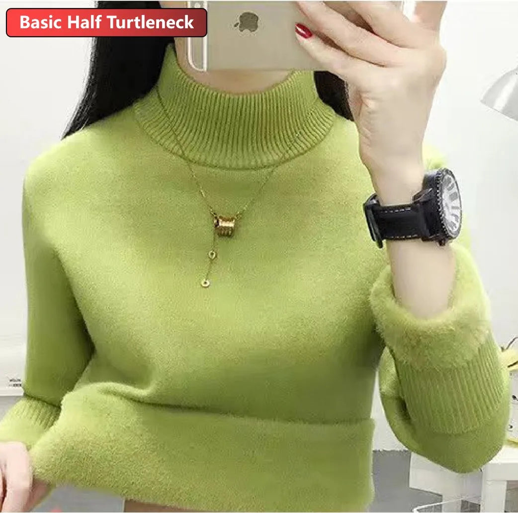Amélie Velvet Knit Turtleneck