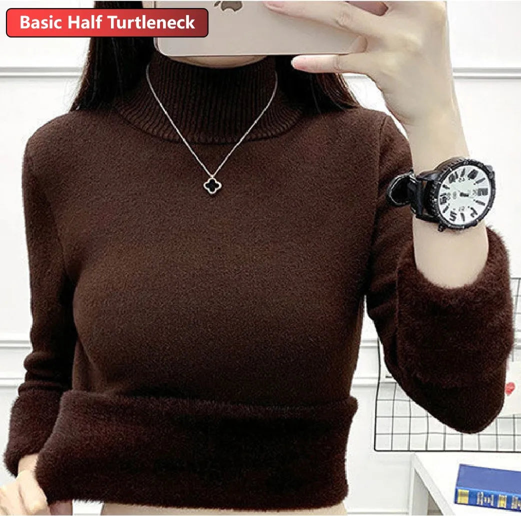 Amélie Velvet Knit Turtleneck