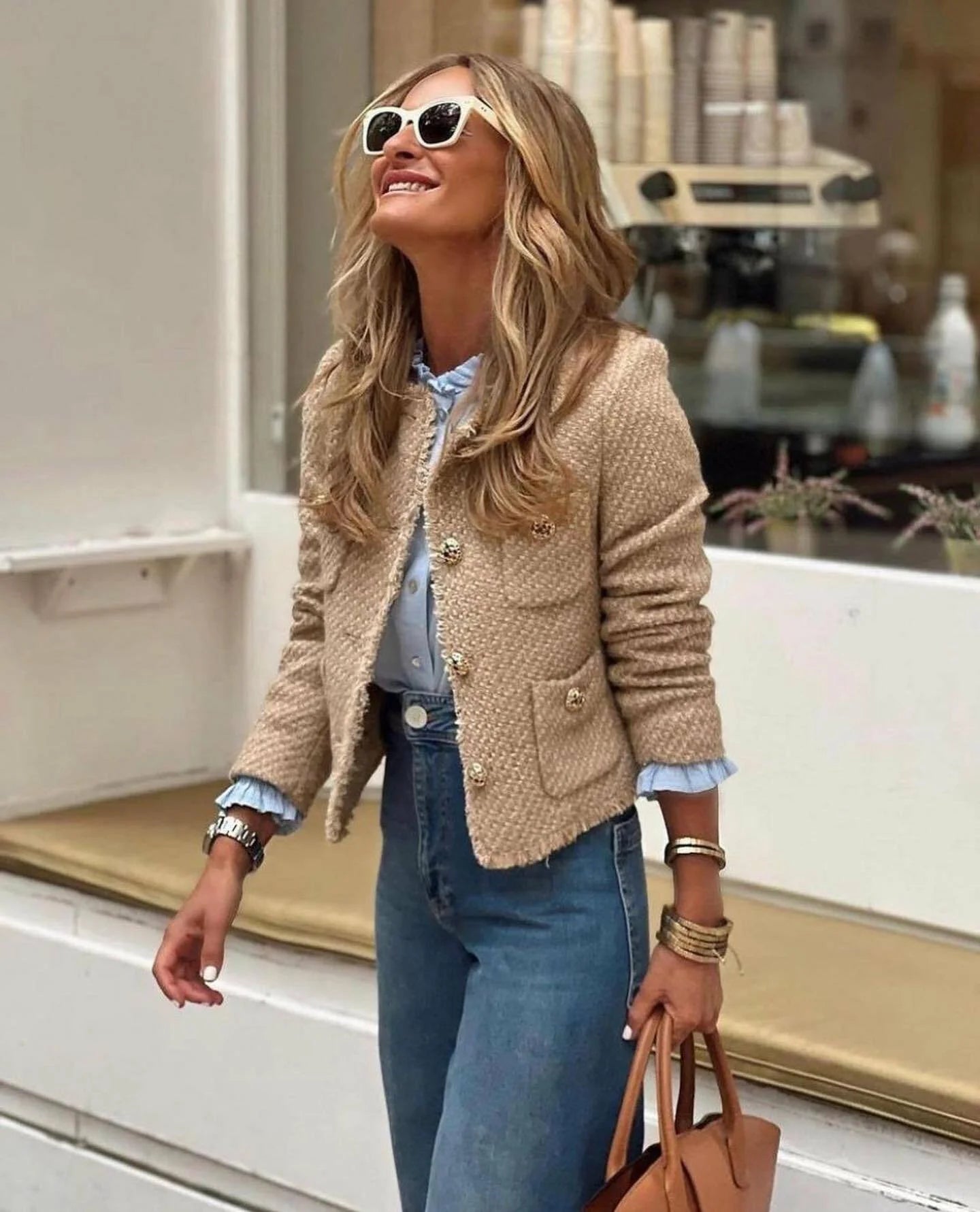 Daphne Vintage Cropped Jacket