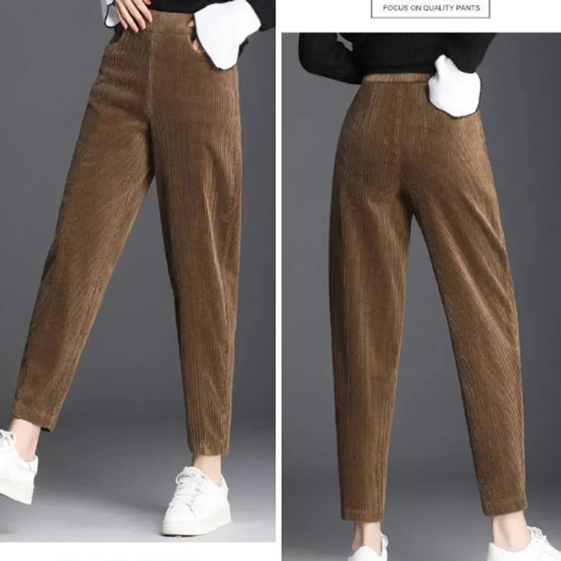 Amara Corduroy Straight Trousers