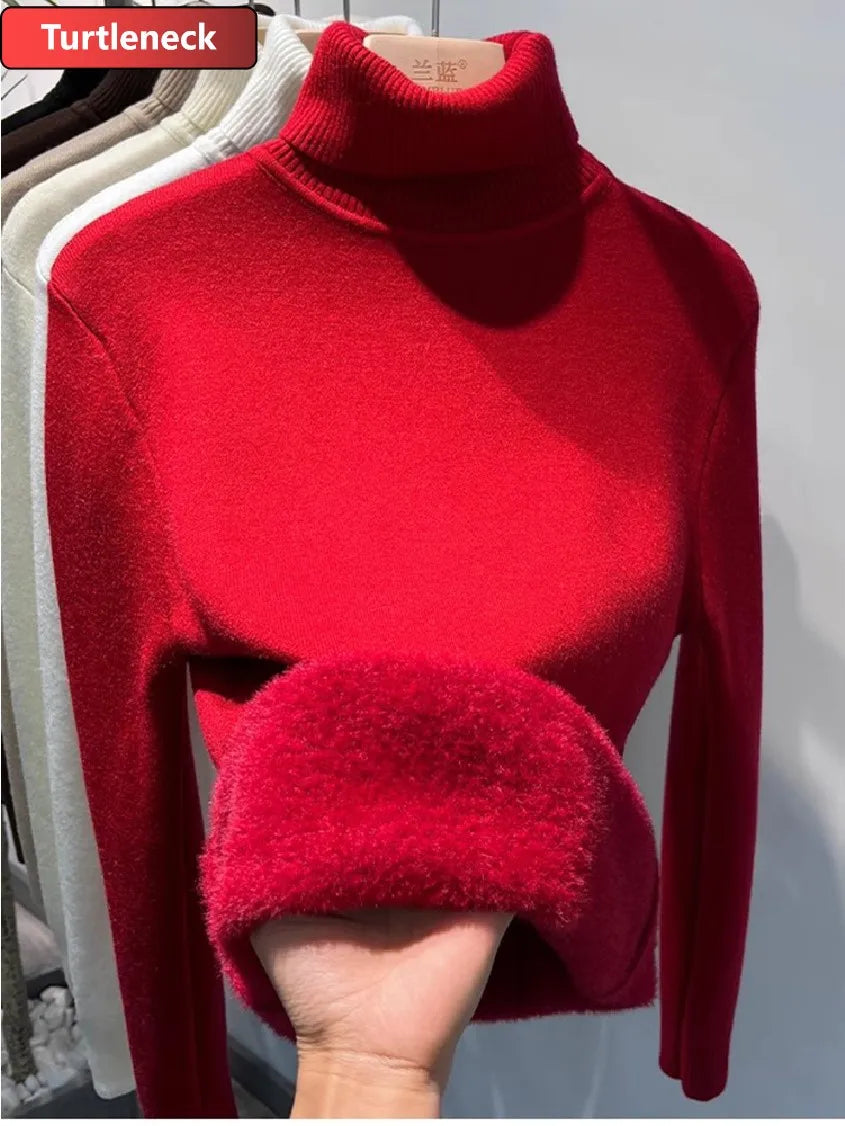 Amélie Velvet Knit Turtleneck