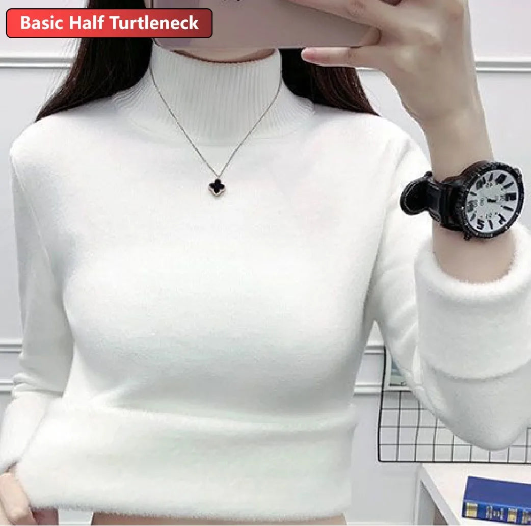 Amélie Velvet Knit Turtleneck
