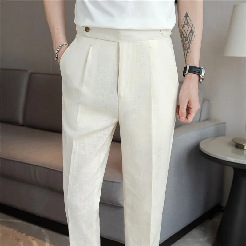 LinenEdge Smart Suit Trousers