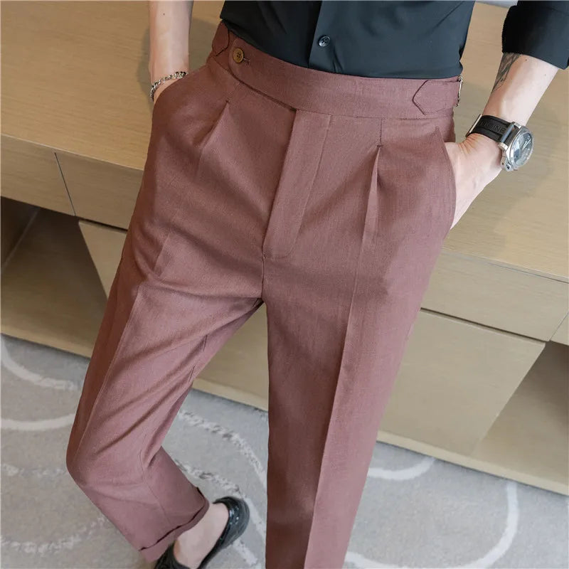 LinenEdge Smart Suit Trousers