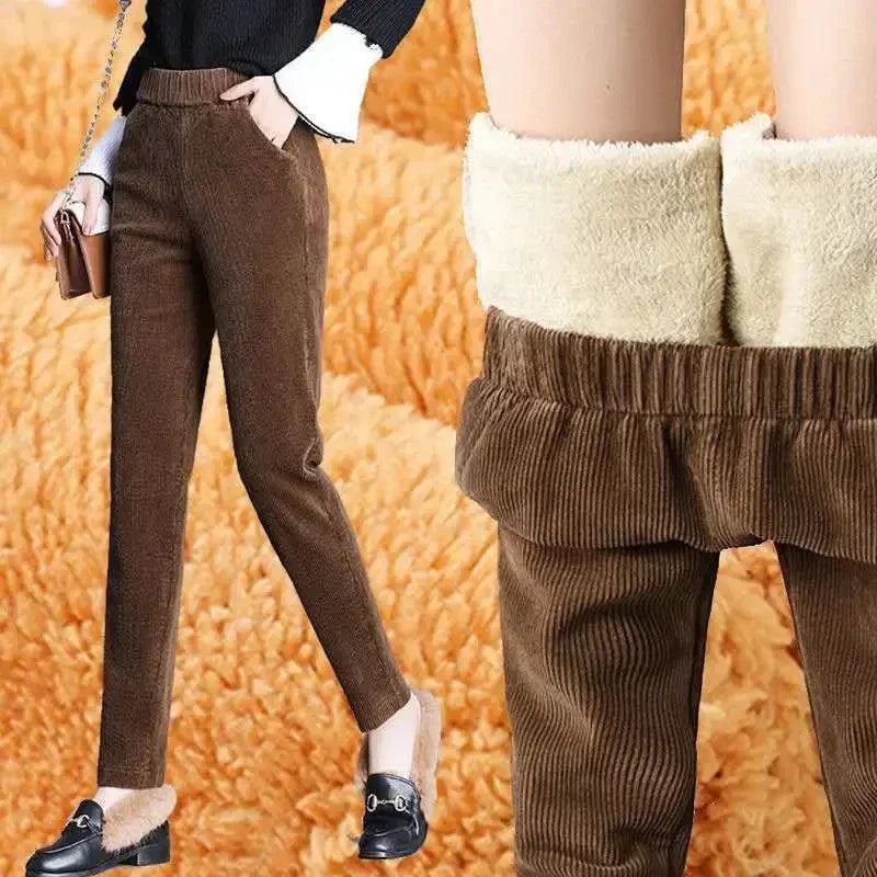 Amara Corduroy Straight Trousers