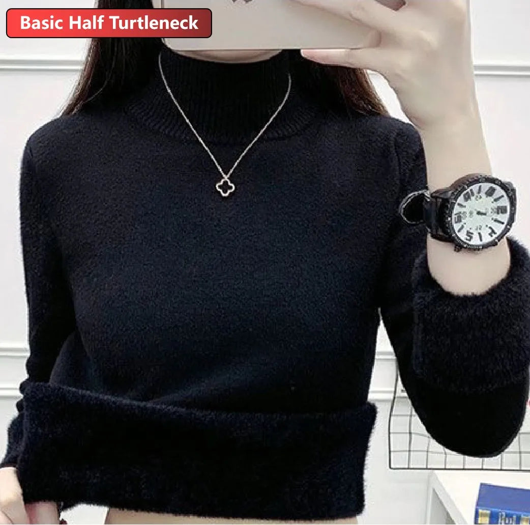 Amélie Velvet Knit Turtleneck