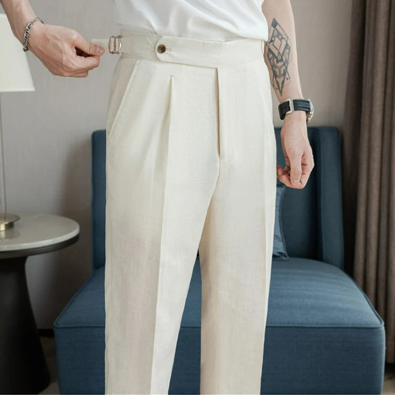LinenEdge Smart Suit Trousers