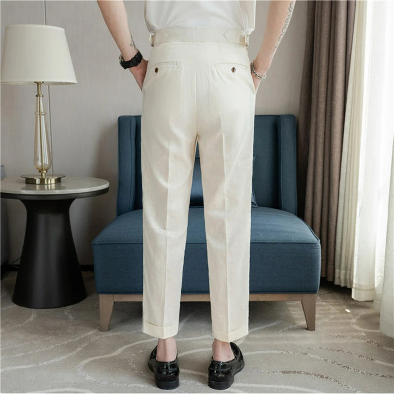 LinenEdge Smart Suit Trousers