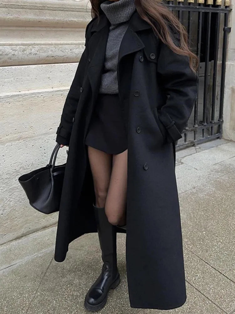 Élodie Long Wool Blend Coat