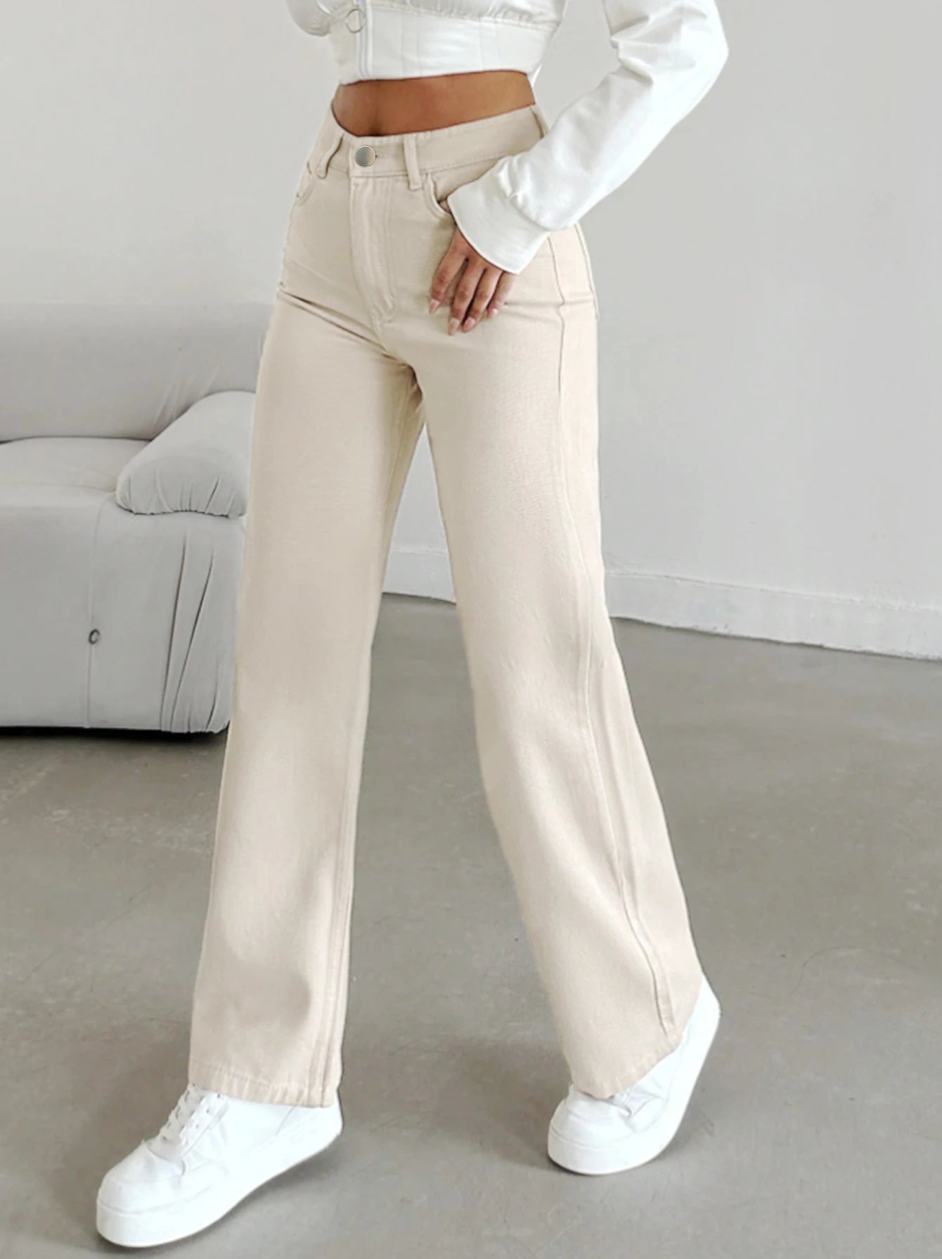 Siena High-Waist Straight Jeans
