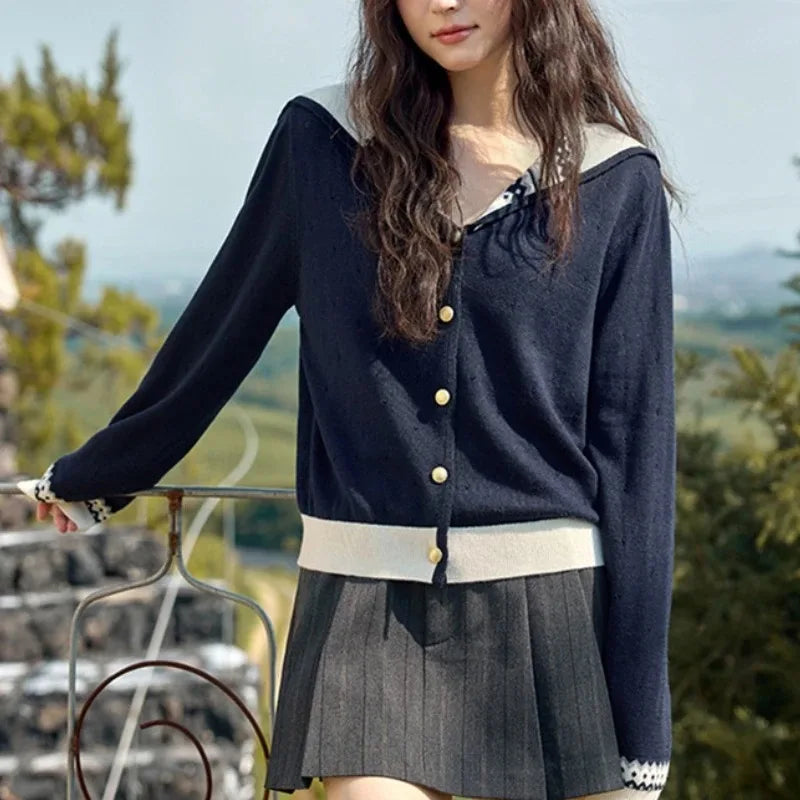 Evelyn Knit Sailor Cardigan