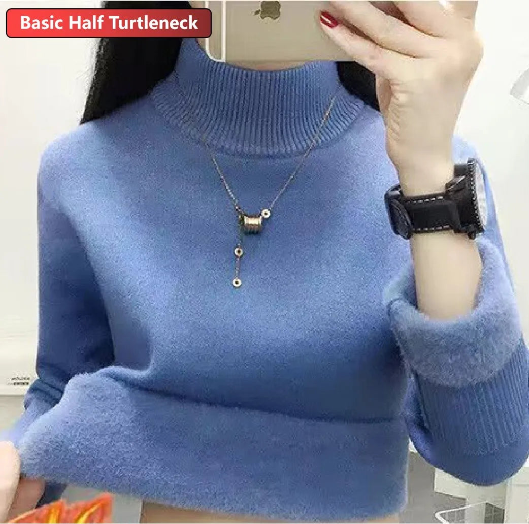 Amélie Velvet Knit Turtleneck