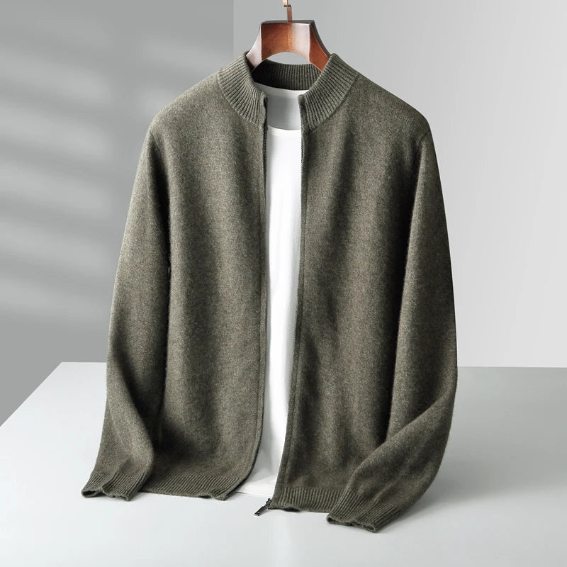 NordWool Zip Knit Cardigan
