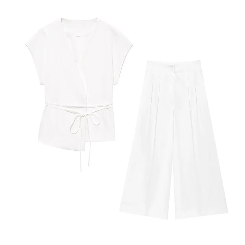 Amélie Satin Wide-Leg Jumpsuit