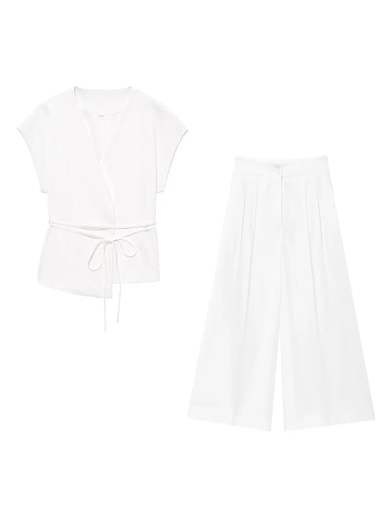 Amélie Satin Wide-Leg Jumpsuit