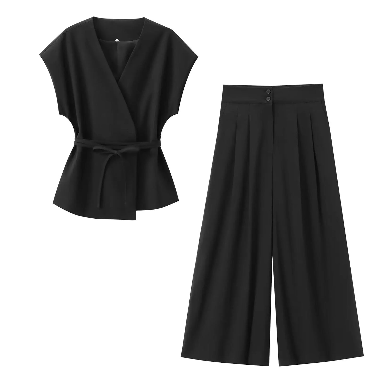 Amélie Satin Wide-Leg Jumpsuit