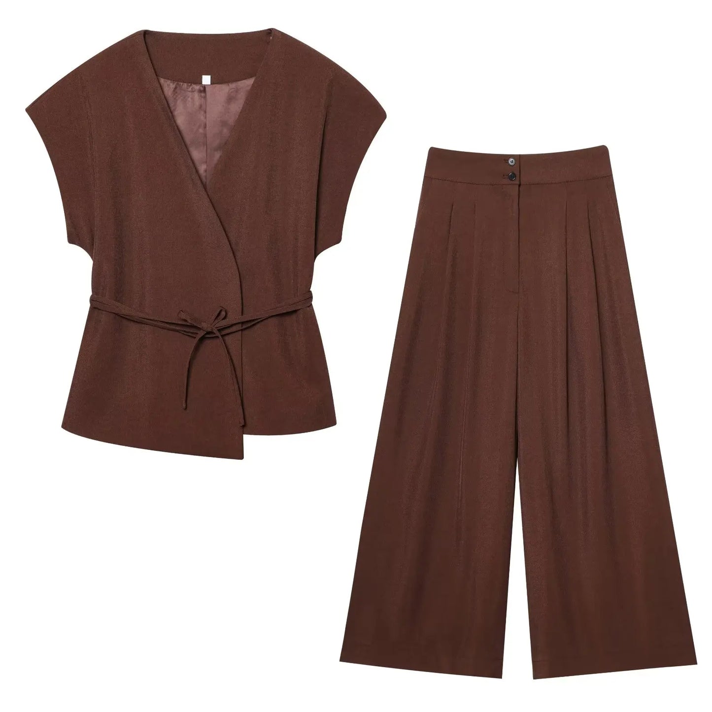 Amélie Satin Wide-Leg Jumpsuit