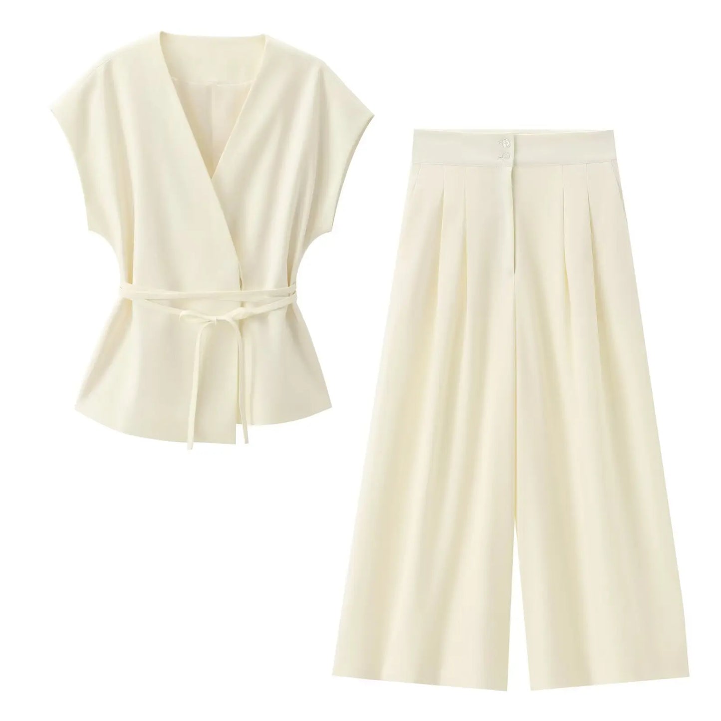 Amélie Satin Wide-Leg Jumpsuit