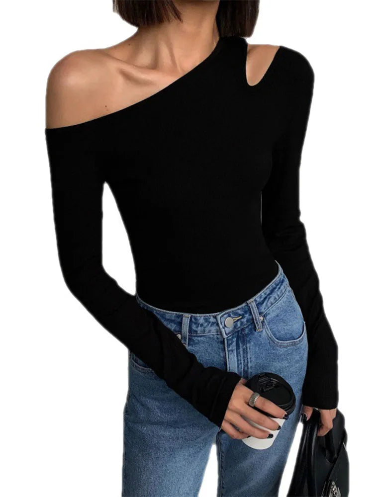 Noir Edge Knit Top