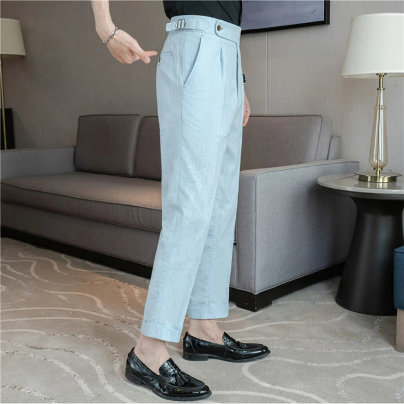 LinenEdge Smart Suit Trousers