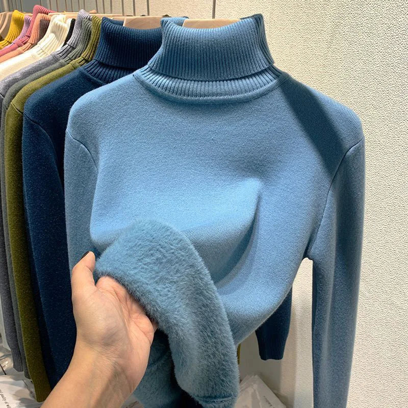 Amélie Velvet Knit Turtleneck