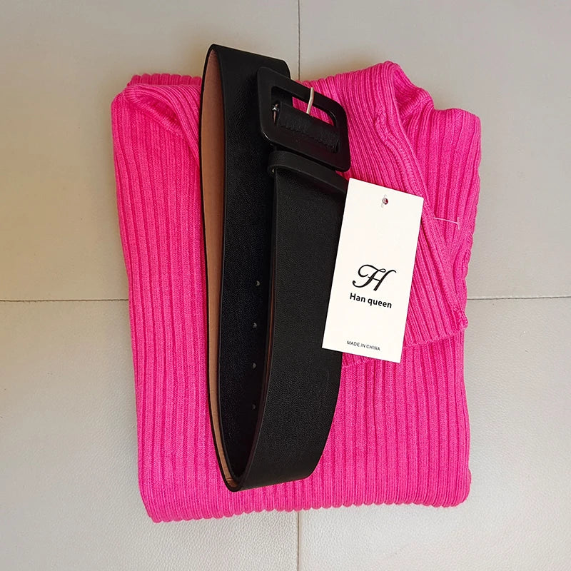 Isadora Belted Knit Dress