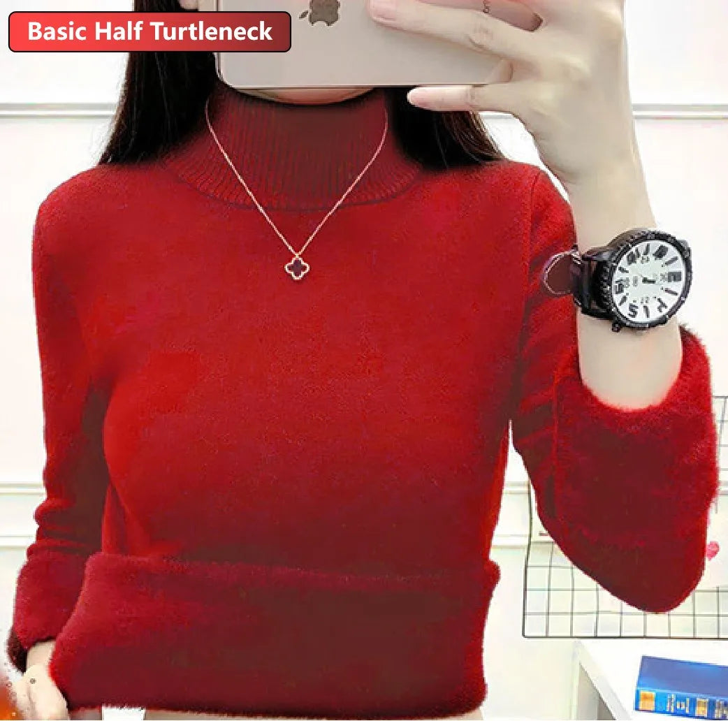 Amélie Velvet Knit Turtleneck