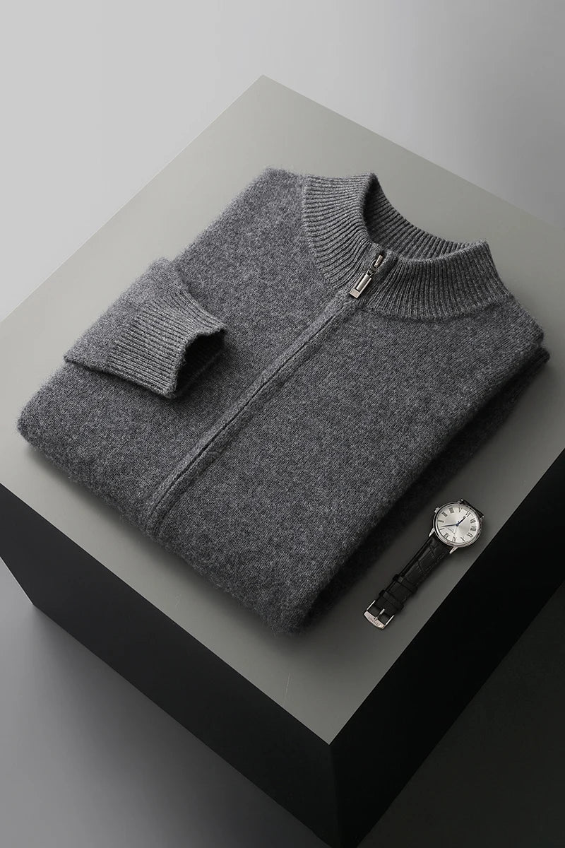 NordWool Zip Knit Cardigan