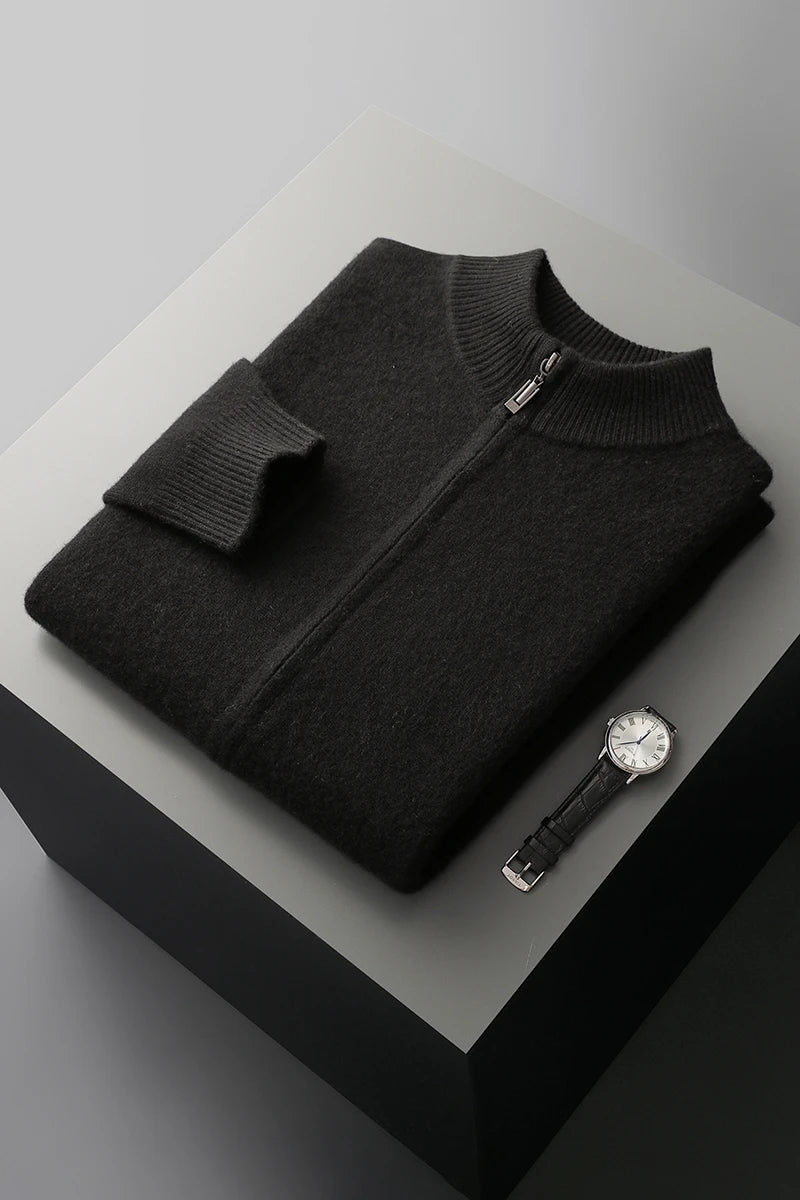 NordWool Zip Knit Cardigan