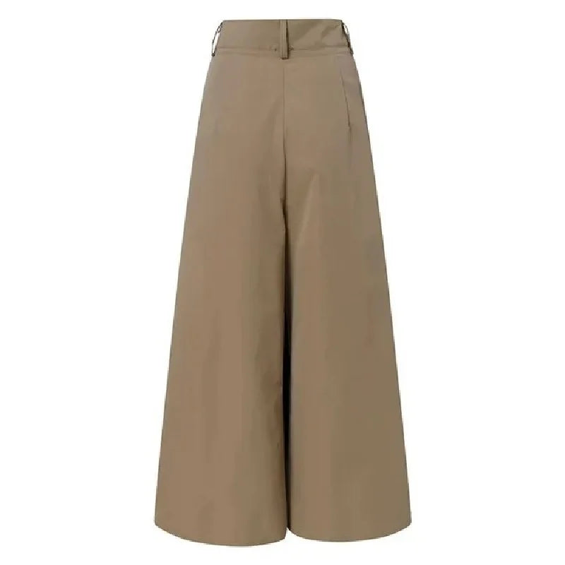 Isla Cotton Wide-Leg Trousers