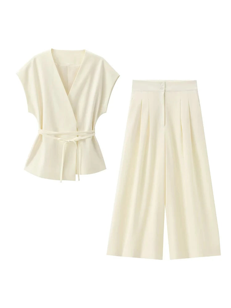 Amélie Satin Wide-Leg Jumpsuit