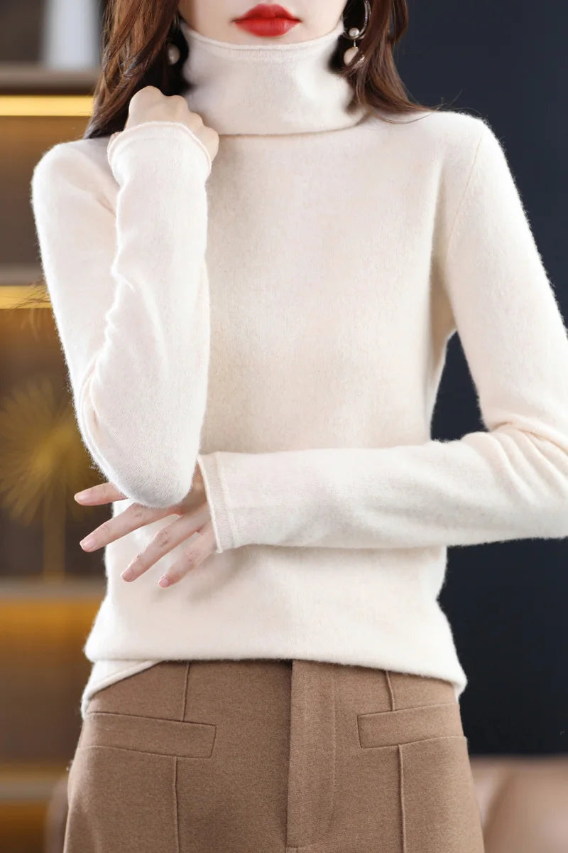 Isolde Wool Turtleneck Jumper