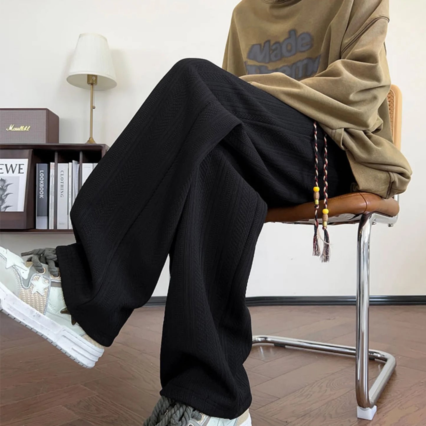 Lennox Wide-Leg Canvas Trousers