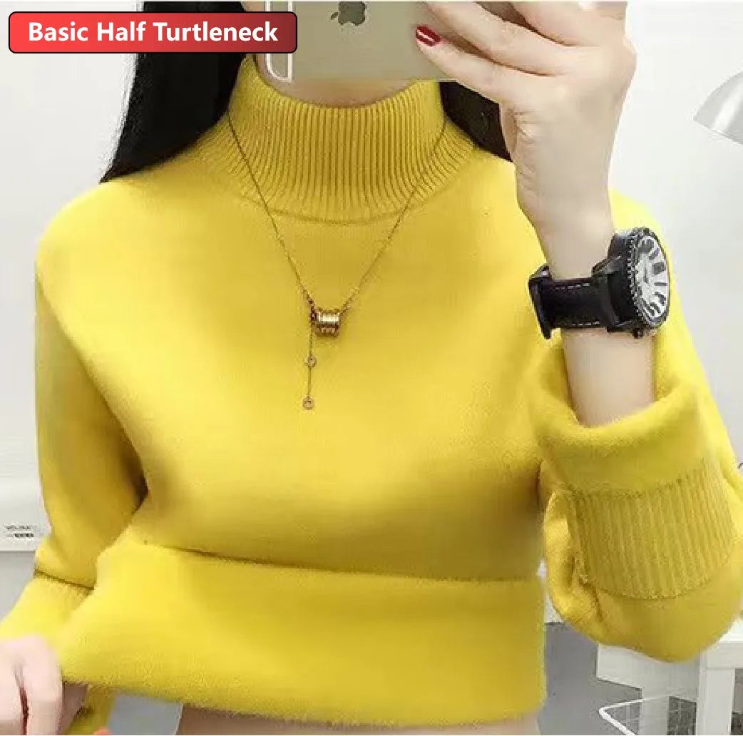 Amélie Velvet Knit Turtleneck