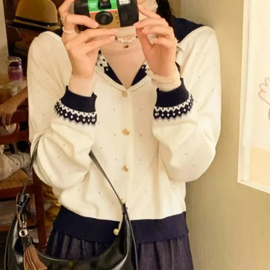 Evelyn Knit Sailor Cardigan