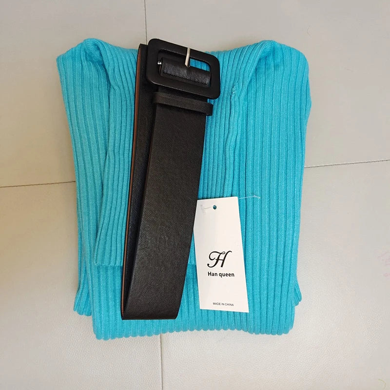 Isadora Belted Knit Dress