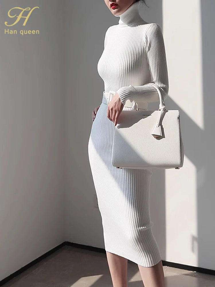 Isadora Belted Knit Dress