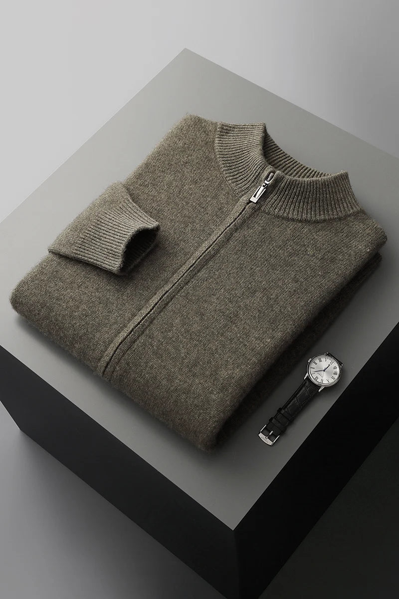 NordWool Zip Knit Cardigan
