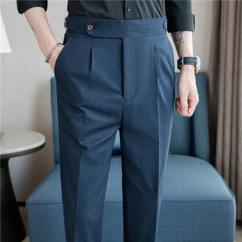 LinenEdge Smart Suit Trousers