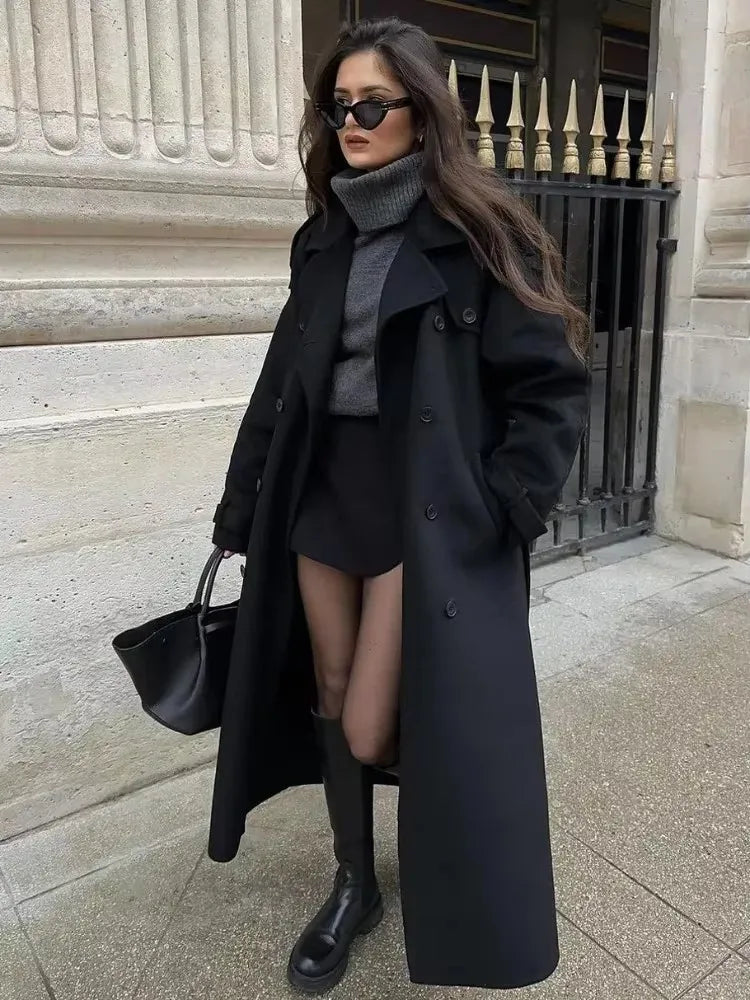 Élodie Long Wool Blend Coat