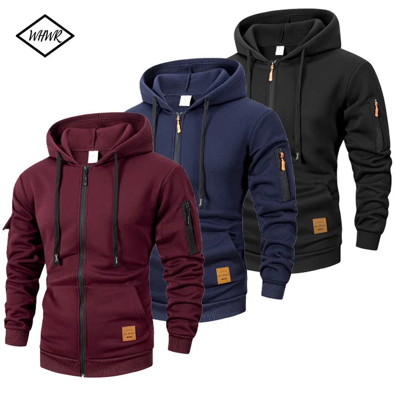 Ethan Hooded Casual Zip Jacket